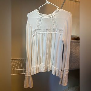 White Anthropologie Blouse - Small